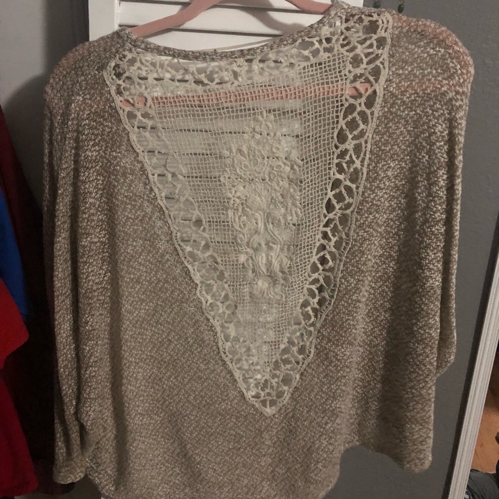 Lace Back Cardigan